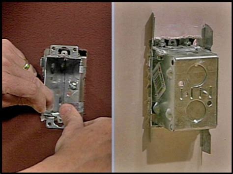 how to install metal electrical box without stud|install old work outlet box.